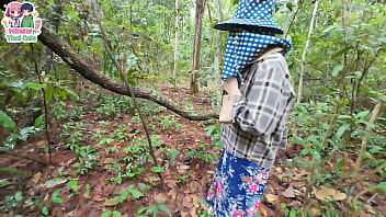 สาวไทยหลงป่า ไฟกำหนัดลุกโชนถึงขั้นสวาทกันกลางป่าใหญ่