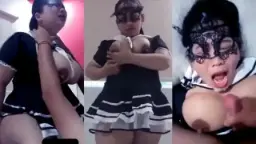 Tante Miraindira Menggoda Dengan Kostum Pelayan Yang Menggairahkan Dan Mengaduh Nikmat