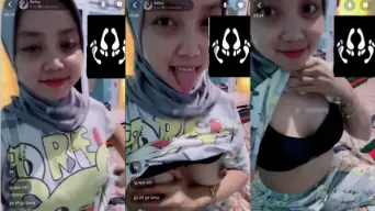 Belva Berhijab Remas Payudara Meletup Di Vcs