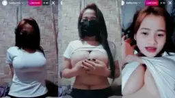 Live Instagram: Bayi Manis Kenakan Kaos Putih Yang Menggoda