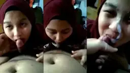 Mengecup Selangkangan Hingga Membanjiri Wajah Gadis Berjilbab