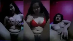 Abg Berkebaya Merah Menggoda Mainin Memek Basah