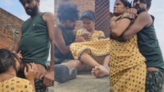 Pasangan Mesum Di Teras Atap Lucknow Bikin Video Panas