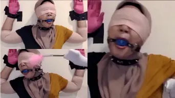 Milf Berjilbab Mata Tertutup Cosplay Bdsm