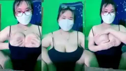 Cewek Chindo Montok Berkacamata, Toket Besar Mulus Menggoda