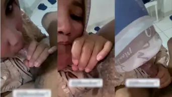 Tante Jilbab Ngegolin Kontol Paksu Sampai Muncrat