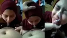 Crot Di Muka Hijaber, Nikmatnya Bikin Makin Nafsu.
